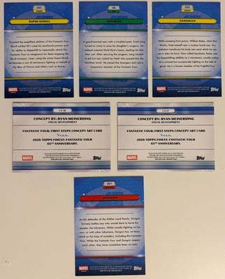 2350.Fantastic Four★Avengers  未開封★野球カード 2026 Topps Finest Fantastic Four - Common Uncommon Rare Insert