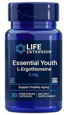 Essential Youth L-Ergothioneine 5 mg, 30 vegetarian capsules