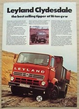 LEYLAND CLYDESDALE 16 TON GVW TIPPER Sales Specification Leaflet c1977 #1534
