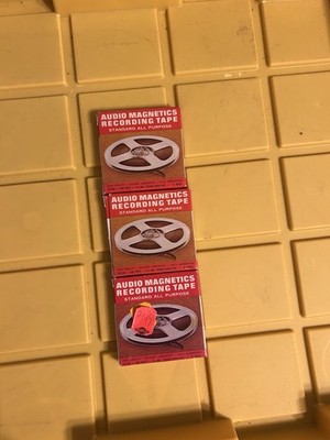 Audio Magnetics Tape Standard All Purpose 150 FT. 1 1'2 mil 3'' Reels 3 Boxes