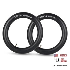 Dirt Bike Replacement Inner Tubes - 2 Pack with TR4 Valve - 3.00-14
