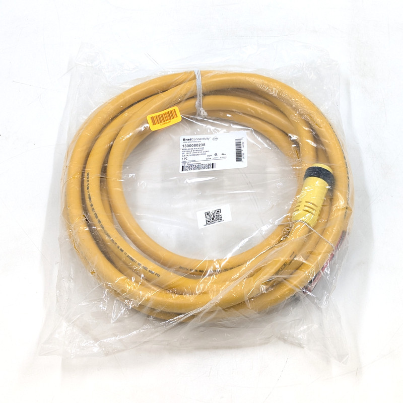 Molex 12P Male Straight 20' 16/12 AWG PVC Cord (1300080238) | Yellow