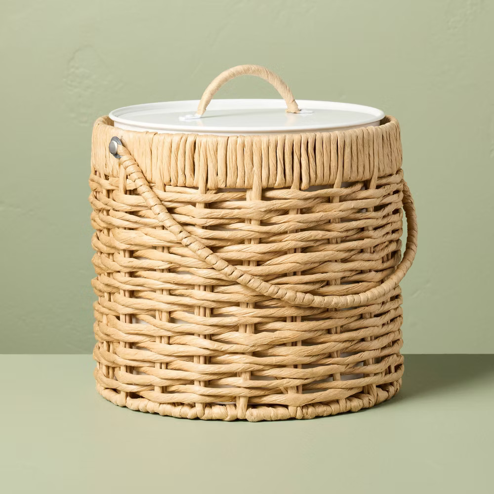 3.5L Woven Paper Wrapped Metal Ice Bucket - Hearth & Hand with