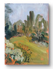 Original acrylic painting 12 x 16 inch canvas, Garden In Bloom 6