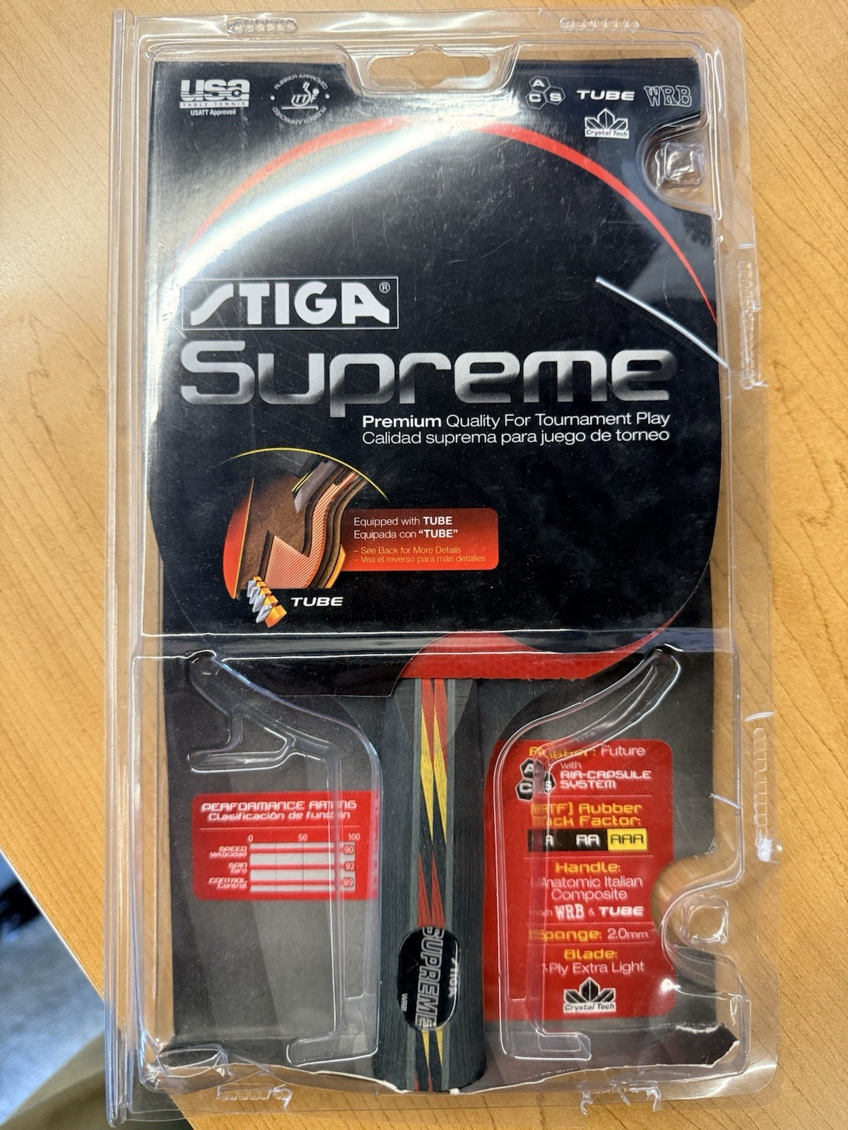 SO Stiga Tischtennis Zubehör - T1270 Supreme Tischtennis Paddel