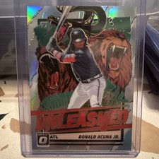 2021 DONRUSS OPTIC BASEBALL UNLEASHED SILVER HOLO PRIZM RONALD ACUNA JR.  #UNL3