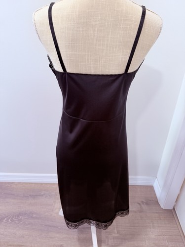 VINTAGE Slipperfection schwarz VOLL Nylon Trikot SLIP KLEID DESSOUS Gr. 34 - Bild 4 von 6