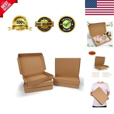 13x10x2 inch Shipping Boxes 6 Pack Brown, Tab Lock Tuck Top Mailer Boxes for ...