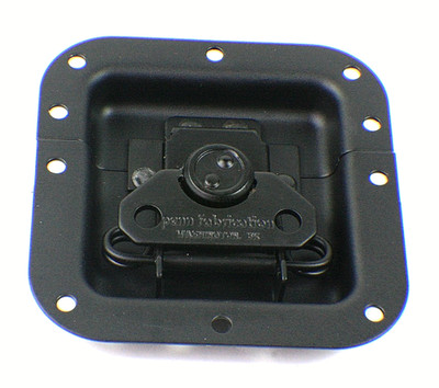 Penn-Elcom L905/915K Recessed Butterfly Latch 4x4 in Black NEW