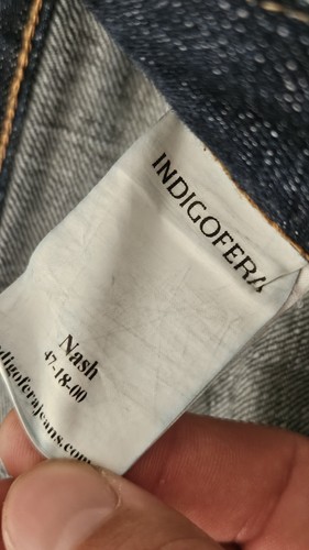 Indigofera Men’s Jeans Selvedge Size 29 X 34 Nash 47-18-00 - Picture 8 of 9
