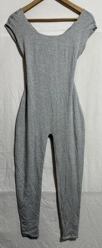 BNWT Oh Polly Grey Back Less Jumpsuit Size 12