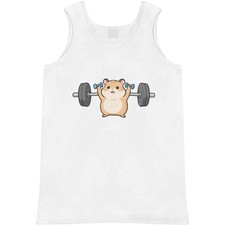 'Hamster Lifting Weights' Adult Vest / Tank Top AV061464 