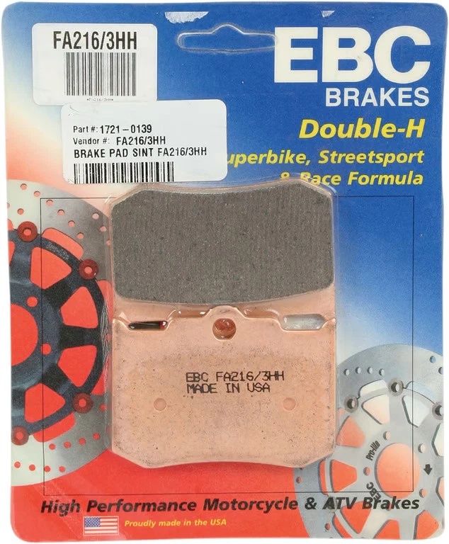 EBC BRAKE PADS Fits: Indian Chief,Scout,Spirit Sintered front or rear FA216/3HH - Image 2 of 4