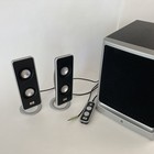 HP Desktop Computer Speakers with Subwoofer & Wired Remote ED809AA