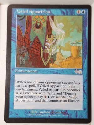 Veiled Apparition - Urza's Saga - Magic the Gathering MTG Nice!