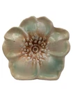 Vtg 1940s McCoy Art Pottery Rustic Line Flower Blossom Wall Pocket Imperfections