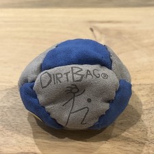 Brand New DirtBag Classic Hacky Sack Footbag Blue Gray Sand Filled