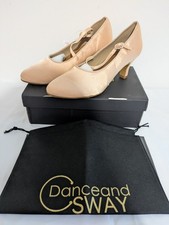 Scarpe da ballo Dance And Sway UK taglia 7,5 latino/sala da ballo pesca nuove (con scatola) 