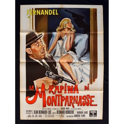 Plakat LA RAPINA DI MONTPARNASSE Fernandel Laage Borderie Don Camillo A172