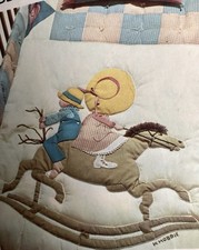 Vtg Holly Hobbie Crib & Youth Bed Quilt & Pillowcase Pattern Simplicity 6702