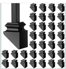 48 PCs Iron Baluster Shoes Slant Shoe with Screws for 1/2" Square Balusters