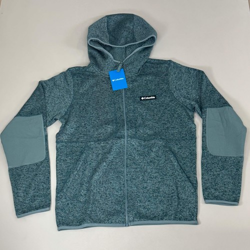 COLUMBIA Sweater Weather Fleece Full Zip Jacket Men's Sz S Heather Teal