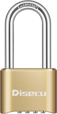 1 Pack Heavy Duty 4 Digit Combination Lock, 2.5 Inch Long Shackle Outdoor Water