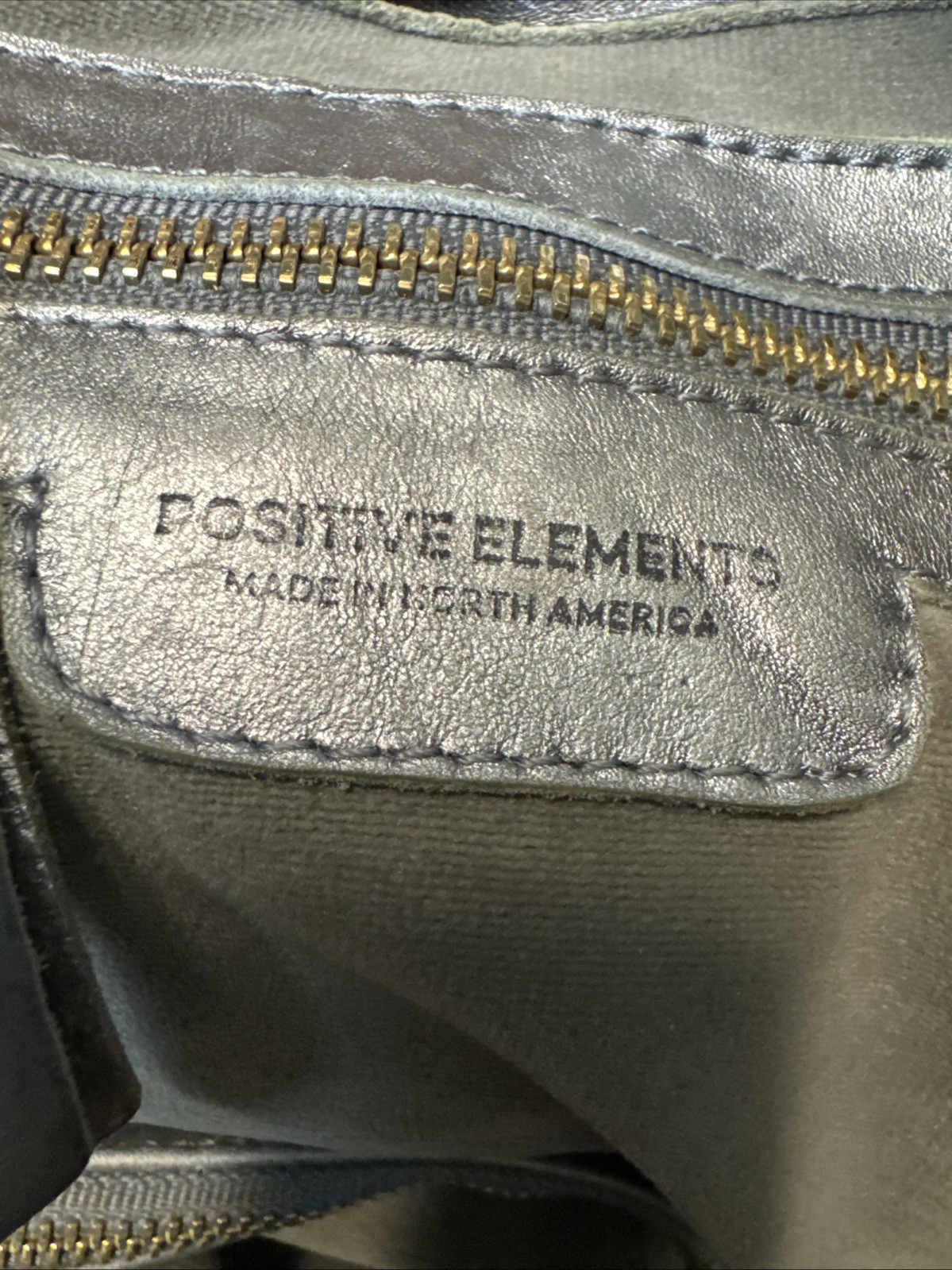 POSITIVE ELEMENTS Soft Leather Silver Bag with Pi… - image 7