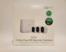 Netgear Arlo 3-Wire Free HD Security Cameras System VMS3330H-100NAS