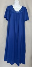 Vintage Shadowline Women  s Nightgown Blue Sz 3X Y2K