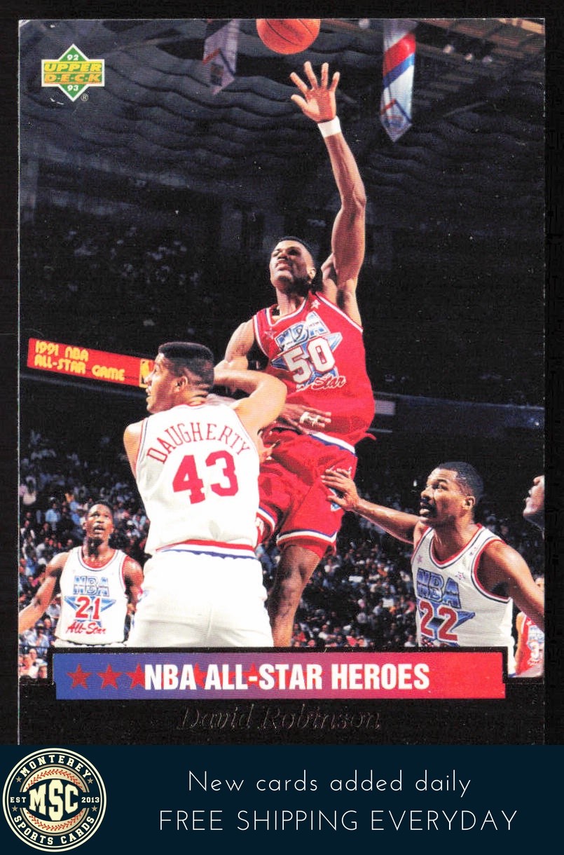 David Robinson 1992-93 Upper Deck NBA All-Stars #21 San Antonio Spurs