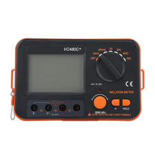 6 Gear Digital Milliohmmeter, 4 Wire Measurement DC Low Tester