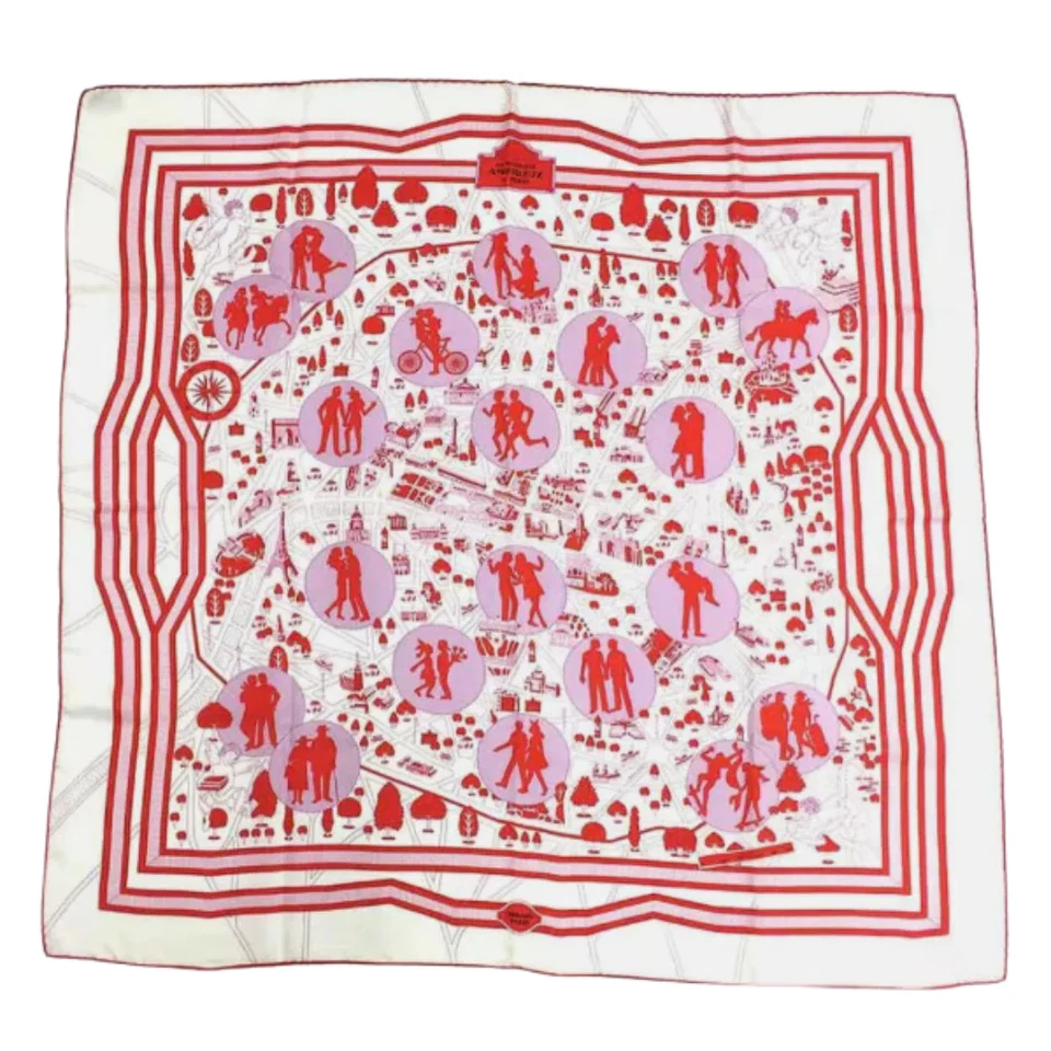 Hermes Hermes Nouveaux Amoureux de Paris Vintage Scarf All-Around Bag - Image 3 of 3