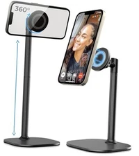 Cooper MagStand - Adjustable Magnetic iPhone Stand for Desk & Phone Night Black
