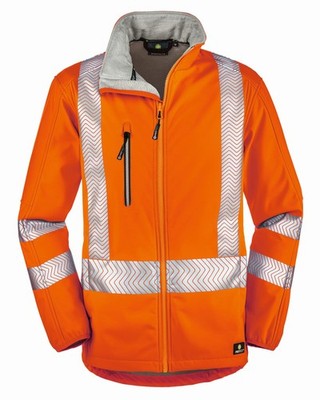 4PROTECT Warnschutz-Softshell-Jacke Tyler Leuchtorange