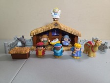 Fisher Price Deluxe Little People Xmas Story Light And Music Missing 1 Sheep
