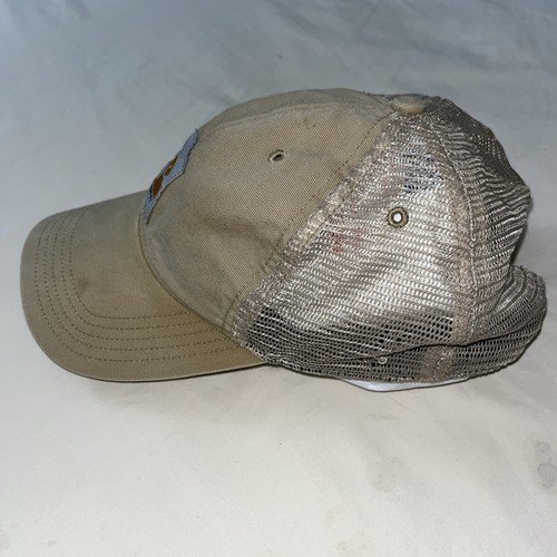 Carhartt Mesh Snapback Hat Khaki Trucker Hat pre owned Men’s Work Cal Hats Lot - Picture 13 of 24