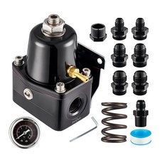 Evil Energy Fuel Pressure Regulator 6an Efi Bypass Return 30-70psi Black