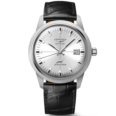 New Longines Ultra-Chron Classic 40mm Sunray Silver Men's Watch L29374722
