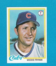 1978 TOPPS BASEBALL SET BREAK 585 WOODIE FRYMAN CUBS NM/MT