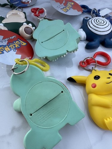 Vintage Pokémon Coin & Key Case Keychains Nintendo New with Tags Lot of 6 - Picture 5 of 10