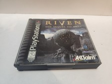 PlayStation 1 Riven The Sequel to MYST PS1 Case Manual 4 Discs