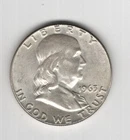 1963 P FRANKLIN HALF DOLLAR 90% SILVER 50¢ PHILADELPHIA UNITED STATES OF AMERICA