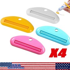 Plastic Tube Squeezer Toothpaste Dispenser Holder Rolling Bathroom Extract