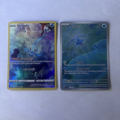 Phione 175/167 & Manaphy GG06 Full Art Bundle Pokemon TCG NM