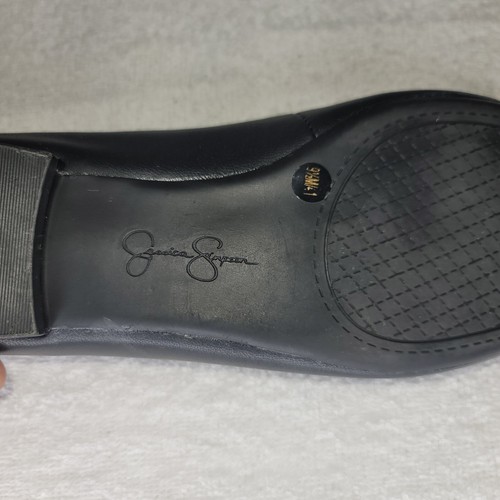 Jessica Simpson Ginly schwarze elegante Leder-Slipper Damengröße 9,5 M - Bild 12 von 18