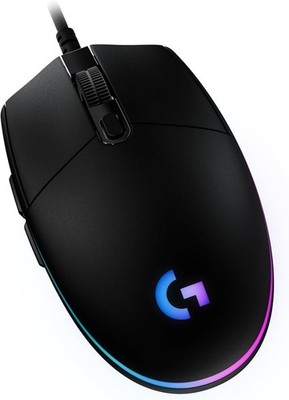 Logitech G203 Gaming-Maus 6 Tasten LIGHTSYNC RGB Beleuchtung 8000 DPI Schwarz