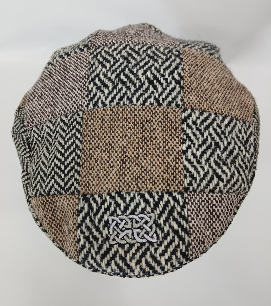 Patrick Francis Multicolor Tweed Patch Flat Cap E… - image 5