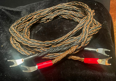 Original LKimber Kable 8PR 2.5 METER / Audioquest Sure Grip 100 Multi Spade (1)
