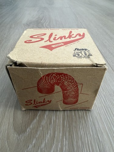 1995 Slinky Original Spring Toy Metal Vintage Toy USA 50th Anniversary Edition